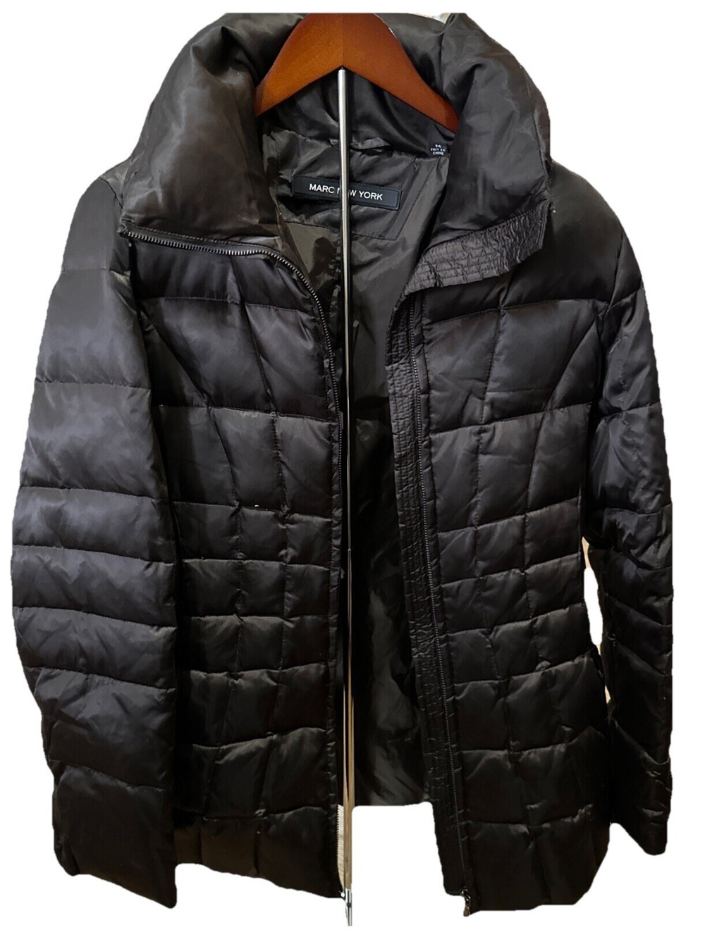 Marc New York Down Feather Puffer Jacket Women’s Medium Brown